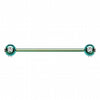 Colorline PVD Aurora Gem Ball Industrial Barbell-WildKlass Jewelry