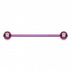Colorline PVD Aurora Gem Ball Industrial Barbell-WildKlass Jewelry
