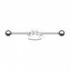 Brass Knuckles Industrial Barbell-WildKlass Jewelry