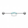 Brass Knuckles Industrial Barbell-WildKlass Jewelry