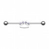 Brass Knuckles Industrial Barbell-WildKlass Jewelry