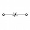 Nautical Star Industrial Barbell-WildKlass Jewelry