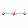 Nautical Star Industrial Barbell-WildKlass Jewelry