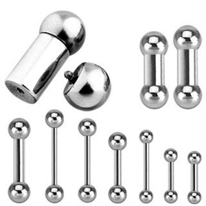 Internally Threaded 316L Surgical Steel WildKlass Barbell (Sold by Piece)-WildKlass Jewelry
