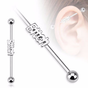 Bitch Industrial WildKlass Barbell 316L Surgical Steel (Sold by Piece)-WildKlass Jewelry
