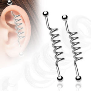 Skeleton Fish Industrial WildKlass Barbell 316L Surgical Steel (Sold by Piece)-WildKlass Jewelry