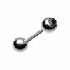 Basic Gem Ball Steel Barbell Tongue Ring-WildKlass Jewelry