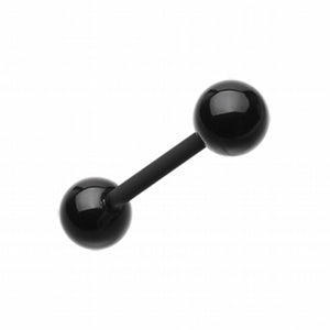 UV Acrylic Flexible Shaft Barbell Tongue Ring-WildKlass Jewelry