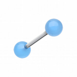 Glow in the Dark UV Acrylic Barbell Tongue Ring-WildKlass Jewelry