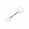 Glow in the Dark UV Acrylic Barbell Tongue Ring-WildKlass Jewelry