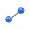 Glitter Ball UV Acrylic Barbell Tongue Ring-WildKlass Jewelry