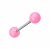Clear Stripe UV Acrylic Barbell Tongue Ring-WildKlass Jewelry