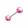 Swirl Punch Acrylic Top Barbell Tongue Ring-WildKlass Jewelry