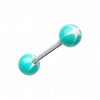 Nova Star Acrylic Top Barbell Tongue Ring-WildKlass Jewelry