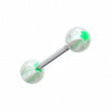 Star Punch Acrylic Top Barbell Tongue Ring-WildKlass Jewelry