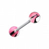 Marble Lace Acrylic Top Barbell Tongue Ring-WildKlass Jewelry