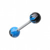 Flame Ball Acrylic Top Barbell Tongue Ring-WildKlass Jewelry