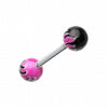 Flame Ball Acrylic Top Barbell Tongue Ring-WildKlass Jewelry