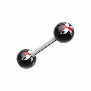 Butterfly Acrylic Top Barbell Tongue Ring-WildKlass Jewelry