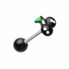 Adorable Cherry Acrylic Top Barbell Tongue Ring-WildKlass Jewelry