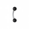 Acrylic Ball Curved Barbell Eyebrow Ring-WildKlass Jewelry