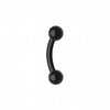 Acrylic Flexible Shaft Curved Barbell Eyebrow Ring-WildKlass Jewelry