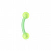 Acrylic Flexible Shaft Curved Barbell Eyebrow Ring-WildKlass Jewelry