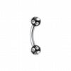 Aurora Gem Ball Acrylic Curved Barbell Eyebrow Ring-WildKlass Jewelry