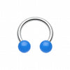Neon UV Acrylic Horseshoe Circular Barbell-WildKlass Jewelry