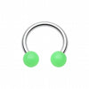 Neon UV Acrylic Horseshoe Circular Barbell-WildKlass Jewelry