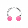 Neon UV Acrylic Horseshoe Circular Barbell-WildKlass Jewelry