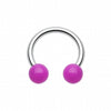 Neon UV Acrylic Horseshoe Circular Barbell-WildKlass Jewelry