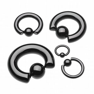 Colorline PVD Steel Captive Bead Ring-WildKlass Jewelry