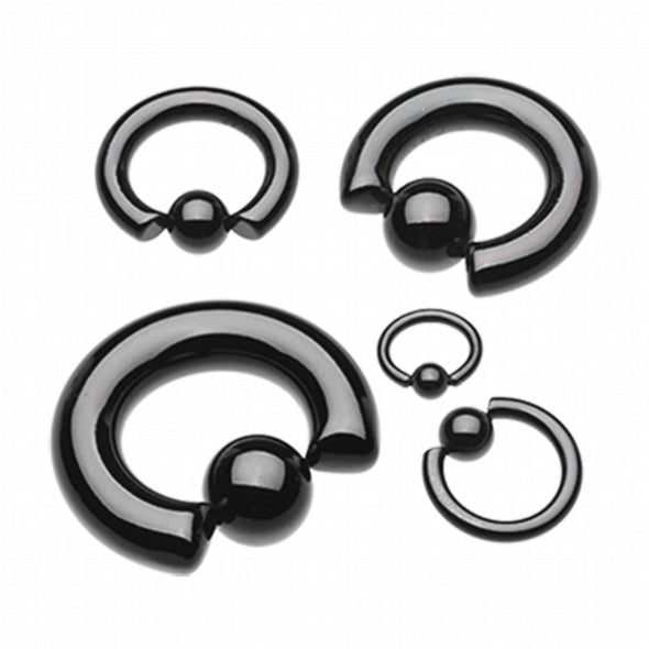 Colorline PVD Steel Captive Bead Ring-WildKlass Jewelry