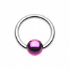 Colorline PVD Ball Ends Steel Captive Bead Ring-WildKlass Jewelry