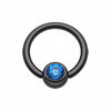 Colorline PVD Gem Ball Captive Bead Ring-WildKlass Jewelry