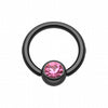 Colorline PVD Gem Ball Captive Bead Ring-WildKlass Jewelry