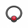 Colorline PVD Gem Ball Captive Bead Ring-WildKlass Jewelry
