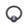 Colorline PVD Gem Ball Captive Bead Ring-WildKlass Jewelry