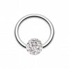 Multi-Sprinkle Dot Multi Gem Captive Bead Ring-WildKlass Jewelry