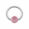 Multi-Sprinkle Dot Multi Gem Captive Bead Ring-WildKlass Jewelry