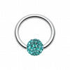 Multi-Sprinkle Dot Multi Gem Captive Bead Ring-WildKlass Jewelry