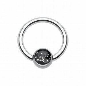 Double Dice Logo Ball Captive Bead Ring-WildKlass Jewelry