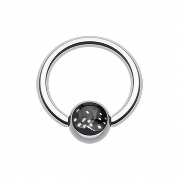 Double Dice Logo Ball Captive Bead Ring-WildKlass Jewelry