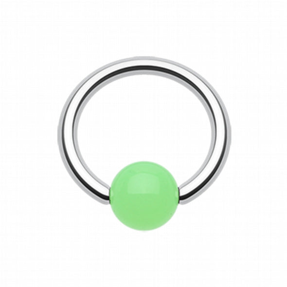 Neon Acrylic Ball Top Captive Bead Ring-WildKlass Jewelry