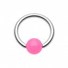 Neon Acrylic Ball Top Captive Bead Ring-WildKlass Jewelry