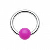 Neon Acrylic Ball Top Captive Bead Ring-WildKlass Jewelry