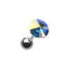 Pointy Faceted Crystal Cartilage Tragus Earring-WildKlass Jewelry