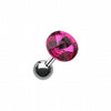 Pointy Faceted Crystal Cartilage Tragus Earring-WildKlass Jewelry