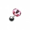 Pointy Faceted Crystal Cartilage Tragus Earring-WildKlass Jewelry
